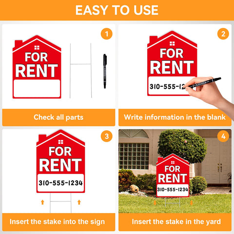 Koalaat Targeted renters notice with high visibility red and white contrast