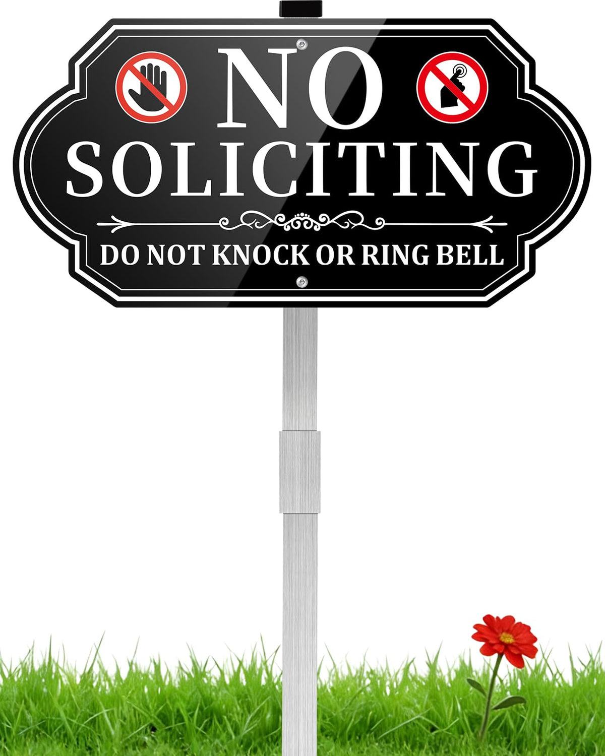 Koalaat no soliciting sign for house at the front door, clear boundary, polite deterrent.