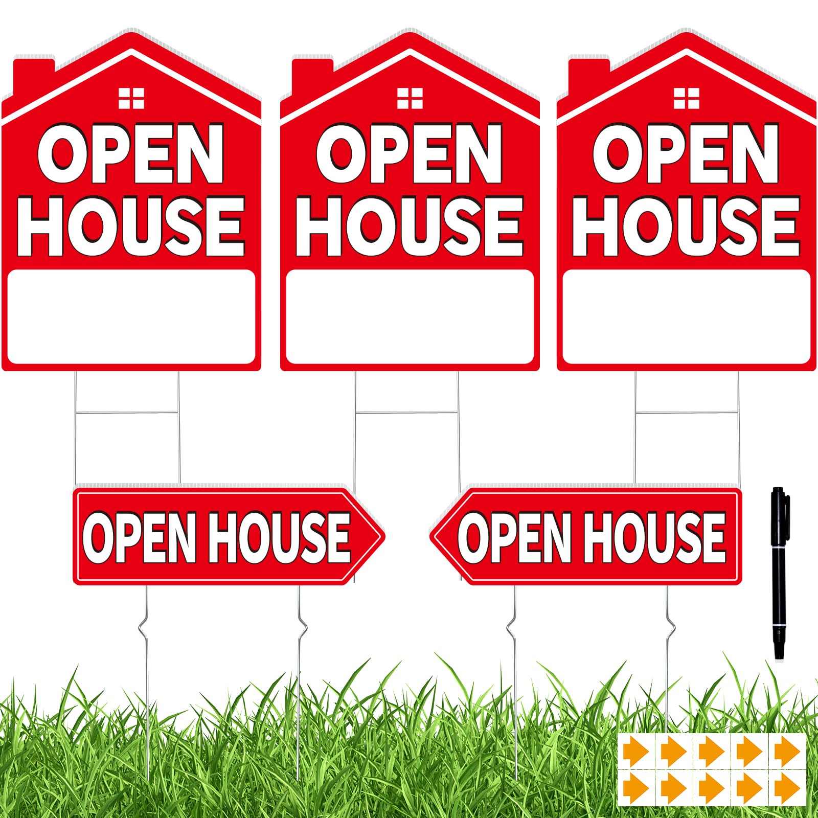 Koalaat open house sign 13x17 front view to attract attention and guide buyers