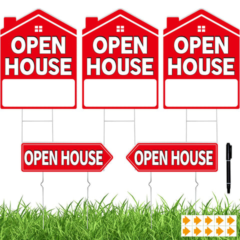 Koalaat open house sign 13x17 front view to attract attention and guide buyers