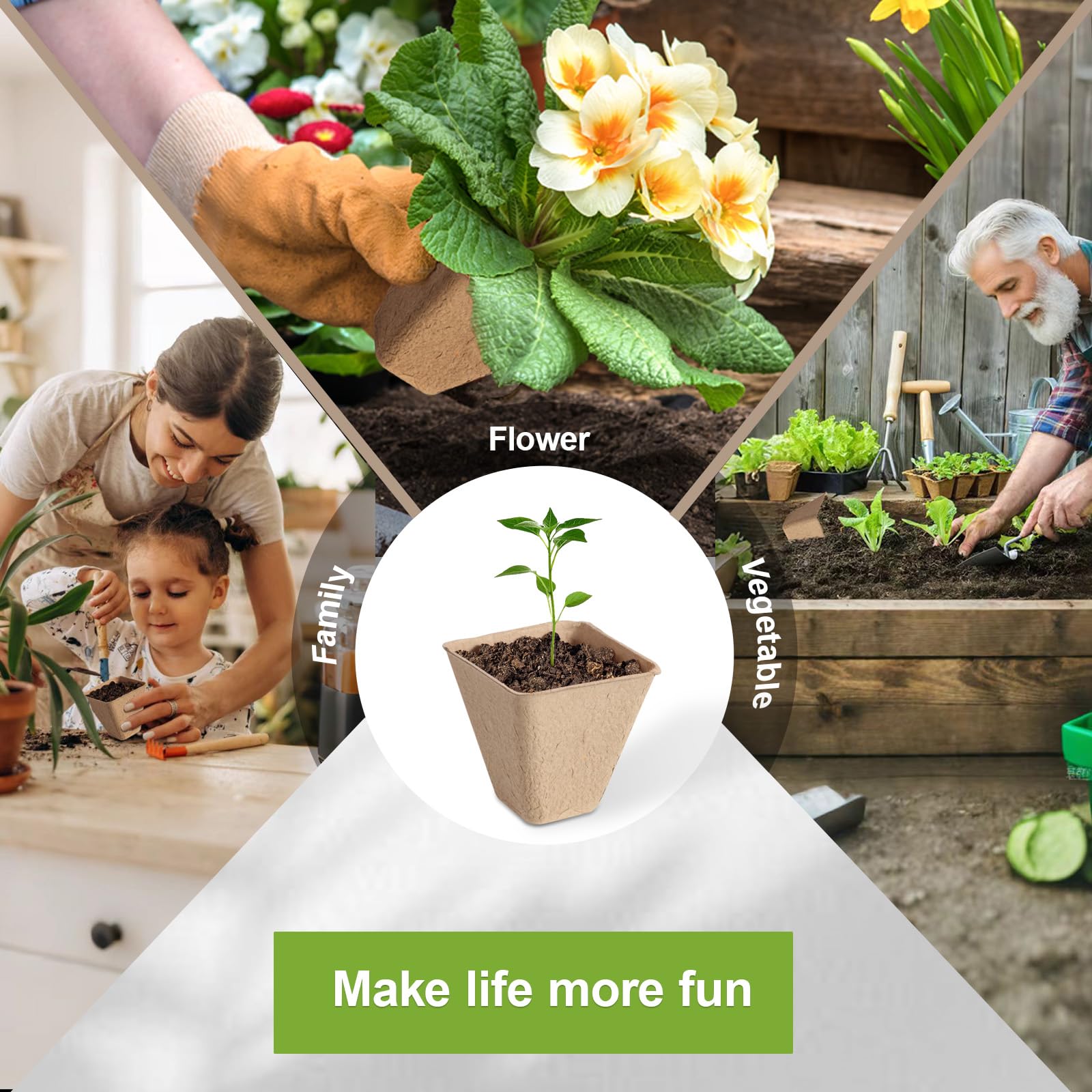 KOAMLY outdoor garden use for easy transplanting.