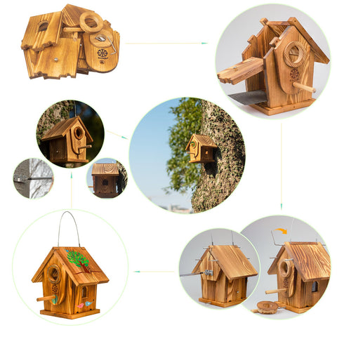 Koangle kids painting kit with bird house inspires creative garden crafts.