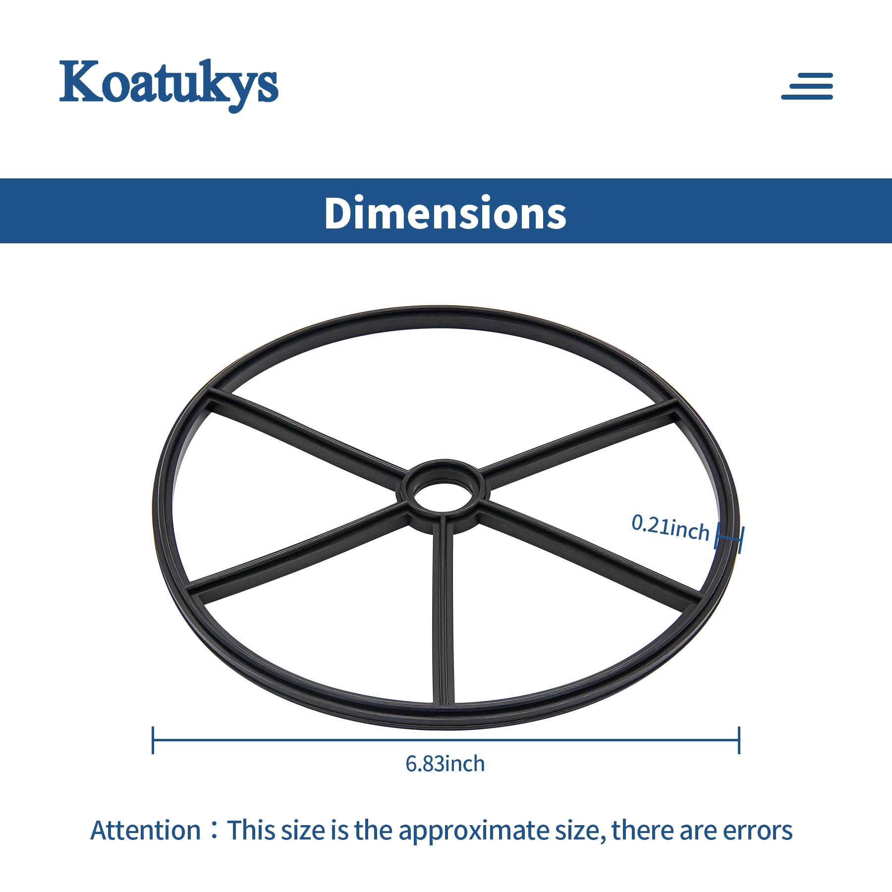 Koatukys 271148 gasket in use with clear water and steady pressure.