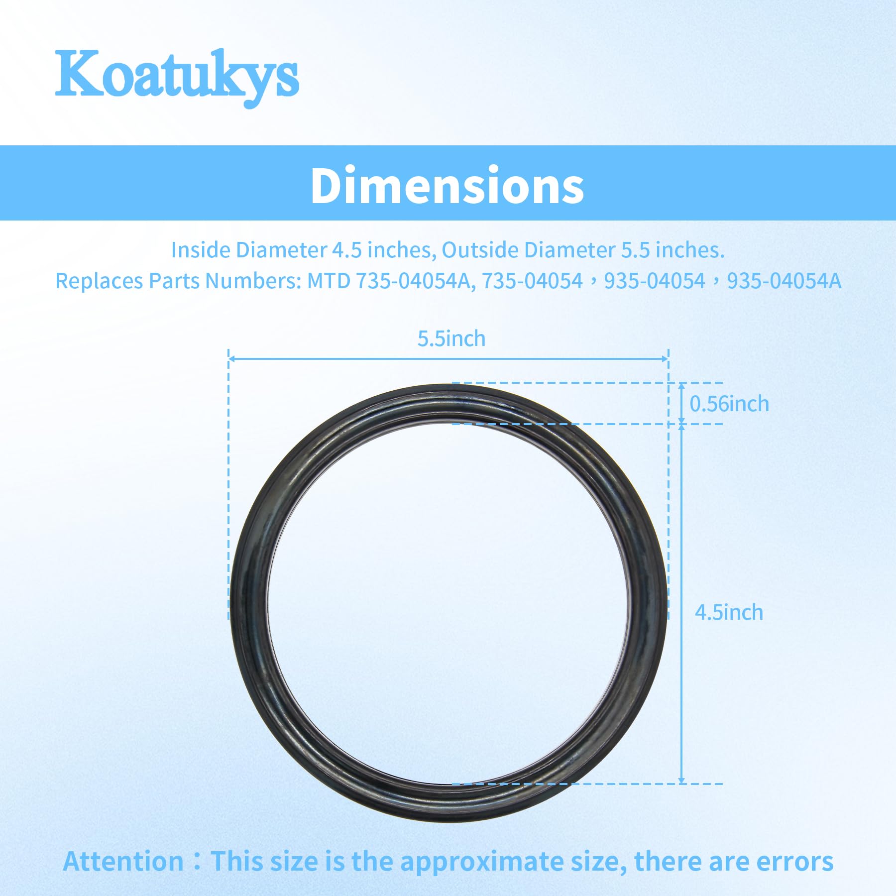 Koatukys friction wheel for MTD Select series, supports consistent performance during heavy snowfall