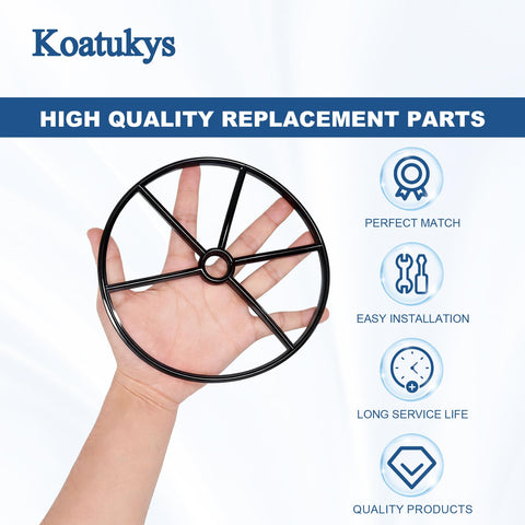 Koatukys installation-friendly gasket image indicating no-tools replacement.