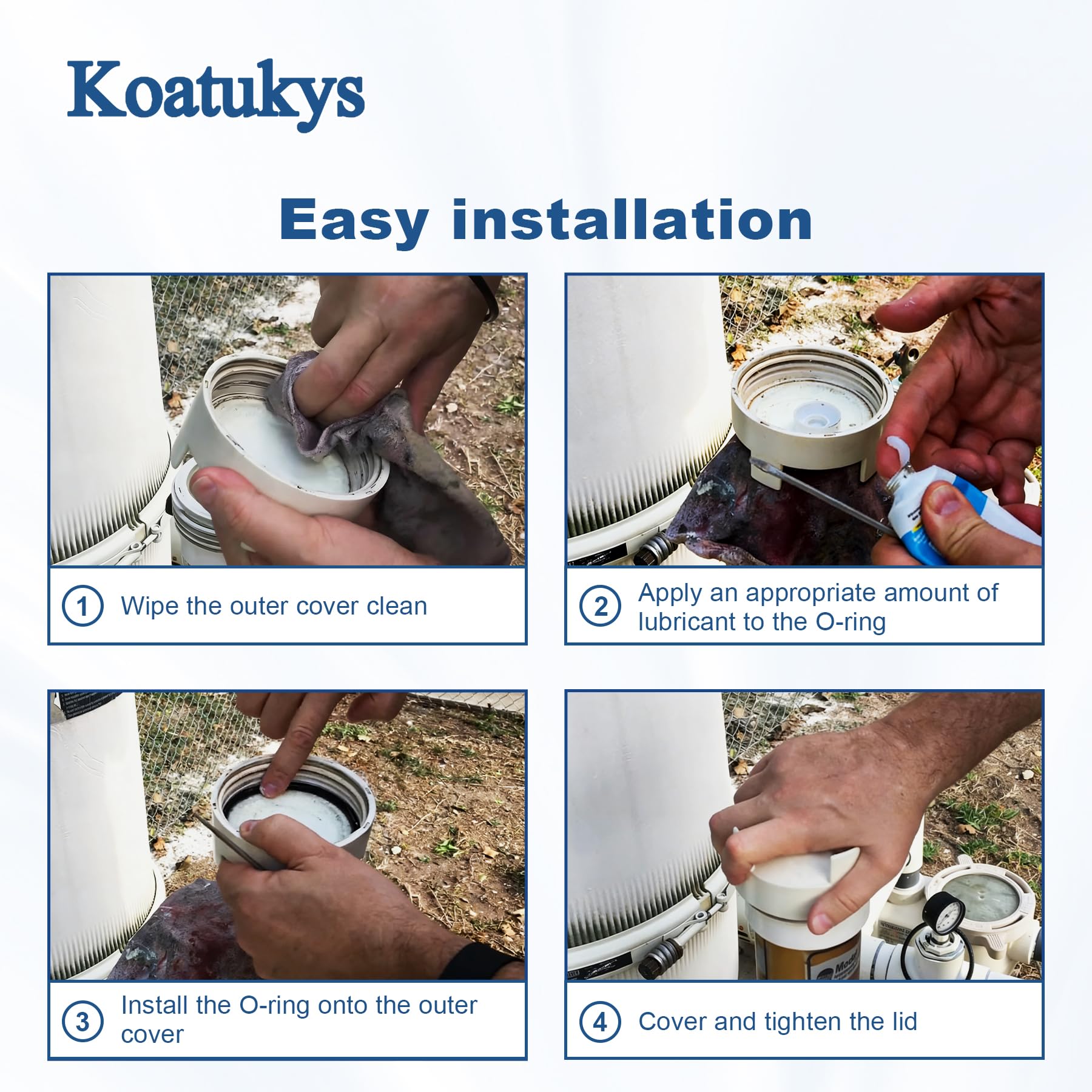 Koatukys rubber compound offers chlorine and UV resistance for pool gear longevity.
