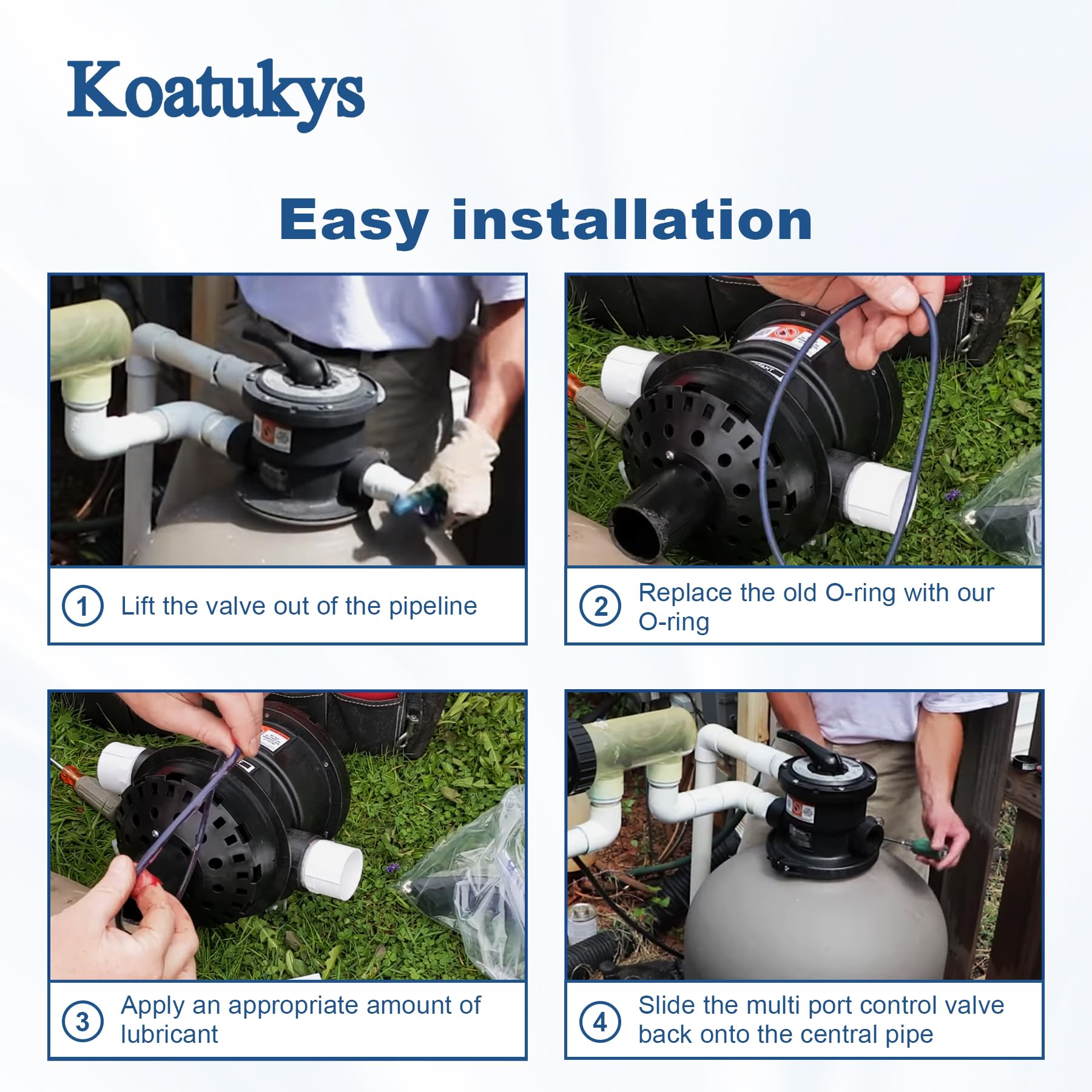 Durable Koatukys rubber O-ring delivers lasting flexibility and anti-leak performance.
