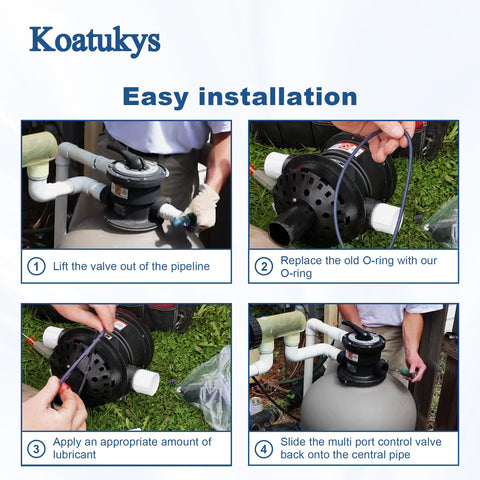 Durable Koatukys rubber O-ring delivers lasting flexibility and anti-leak performance.