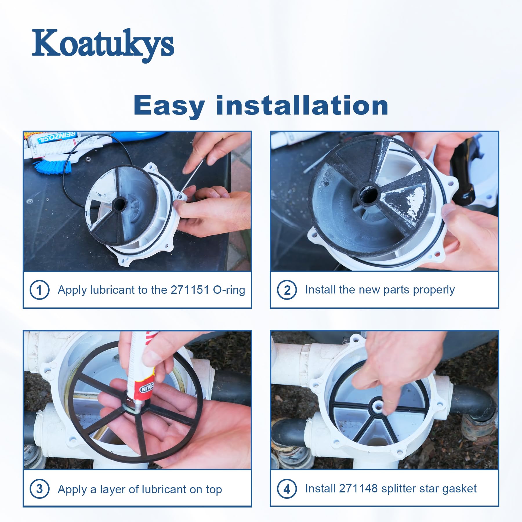 Koatukys top-mount valve seal for quick replacement
