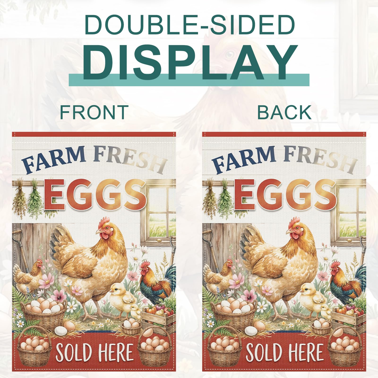 Koazava flag double-sided print enhances readability from passing traffic.
