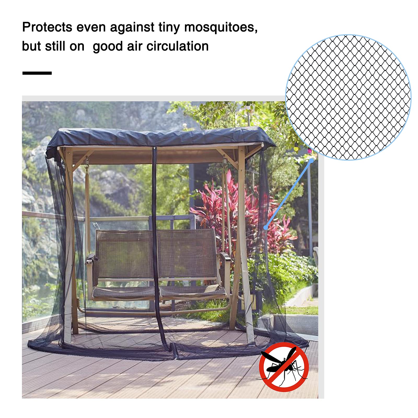 Kocuos ultralight foldable netting for easy packing and travel.
