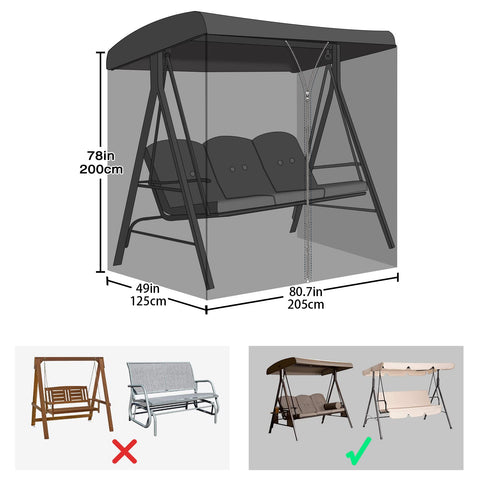 Kocuos waterproof roof netting shields you from drizzle while relaxing outdoors.