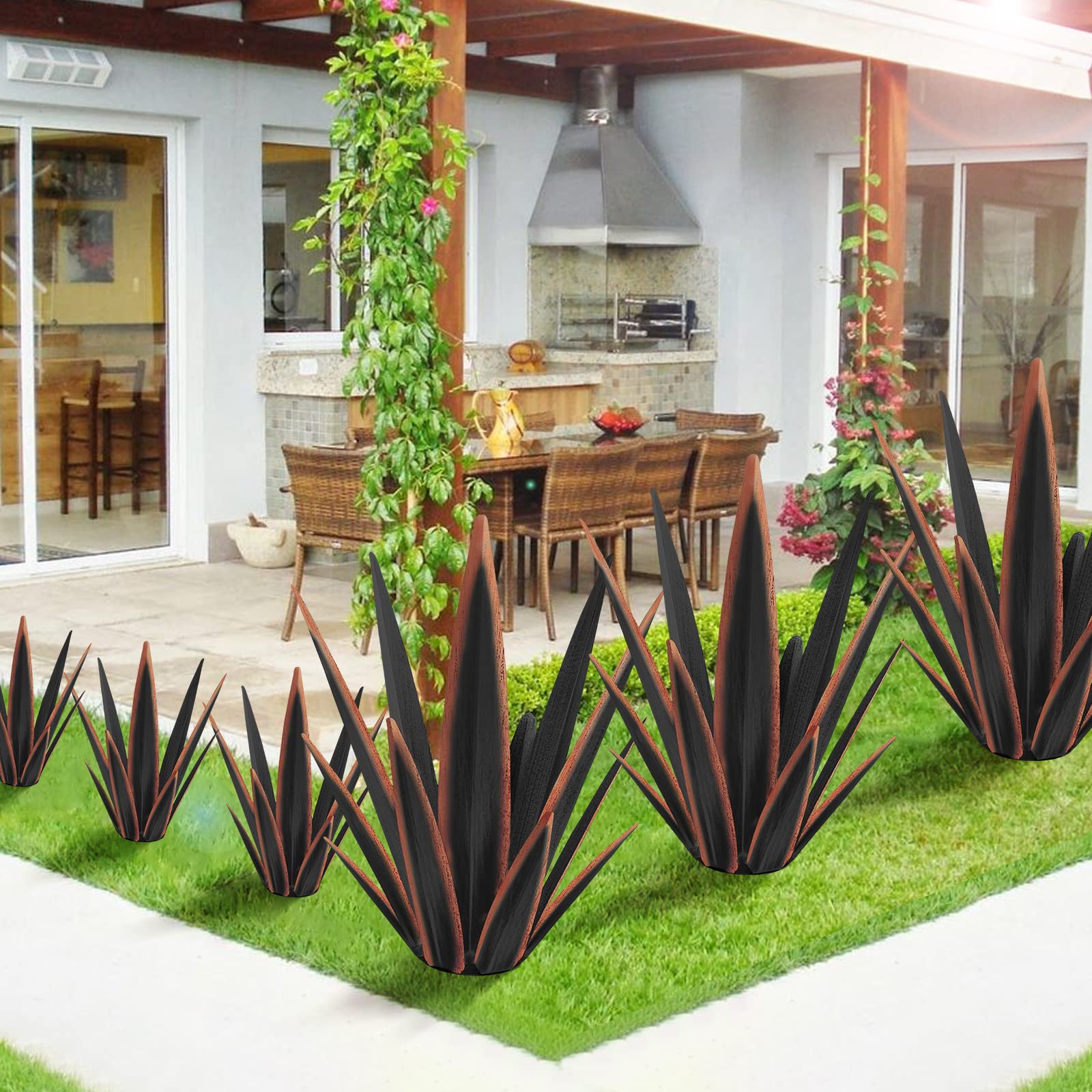KODIBO hand-painted tequila garden statue adds artisanal charm to outdoor spaces.