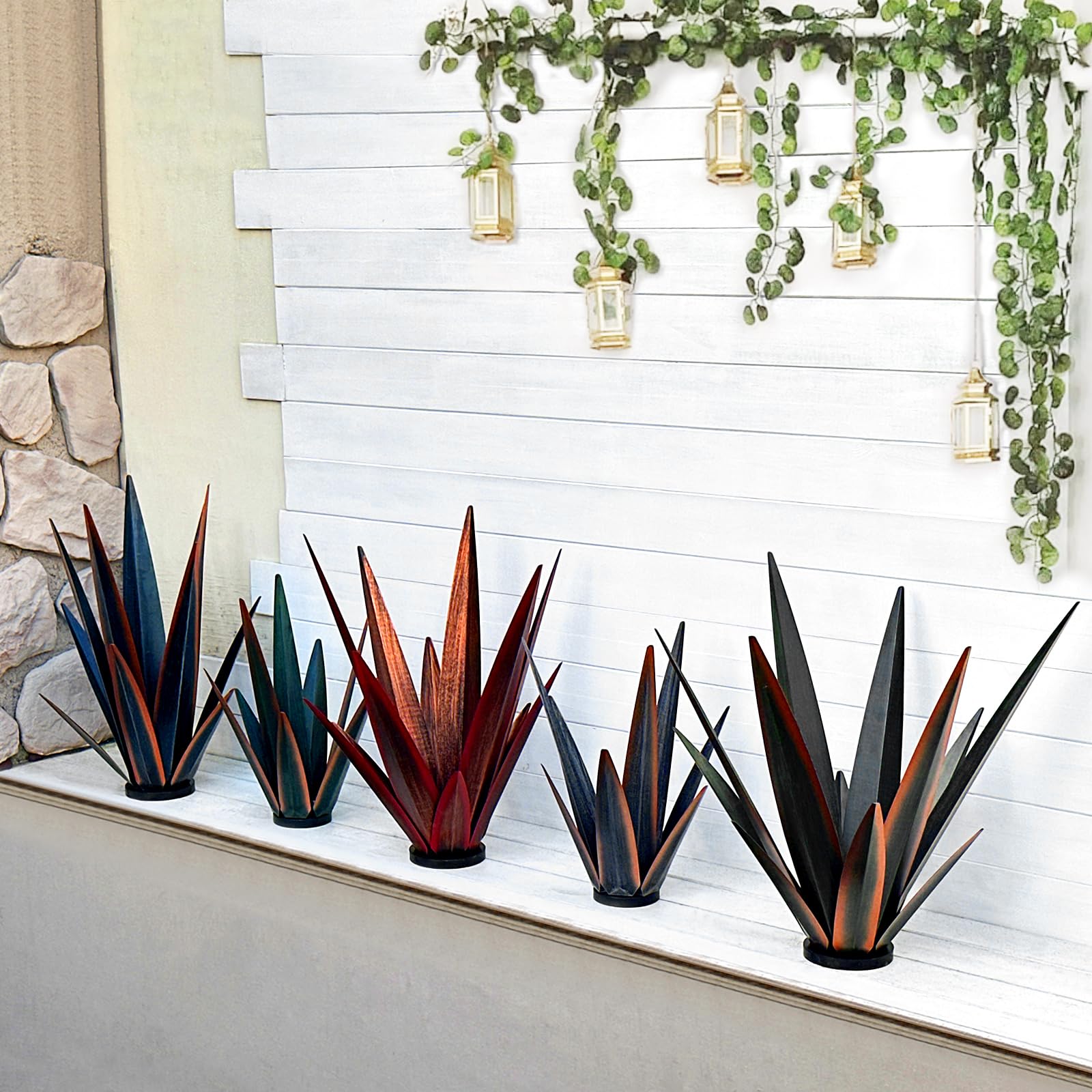 Kodibo indoor-outdoor tequila art adapts to porch, balcony, or garden areas.