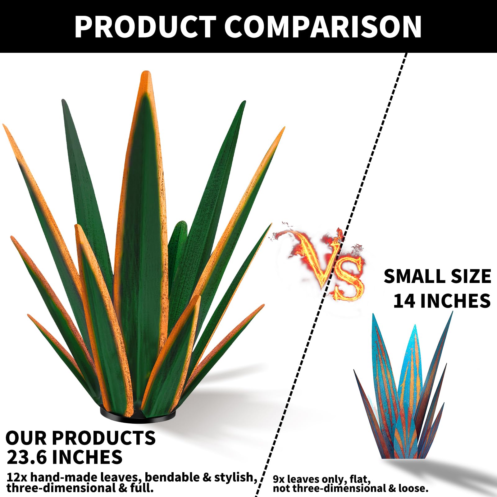 KODIBO Tequila Rustic Sculpture ground display, easy outdoor setup without tools.