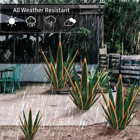 KODIBO Tequila Rustic Sculpture weathered finish, maintains appeal through rain and sun.