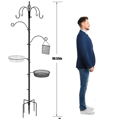 Kodope six-hook rail supports multiple feeders on one sturdy stand.