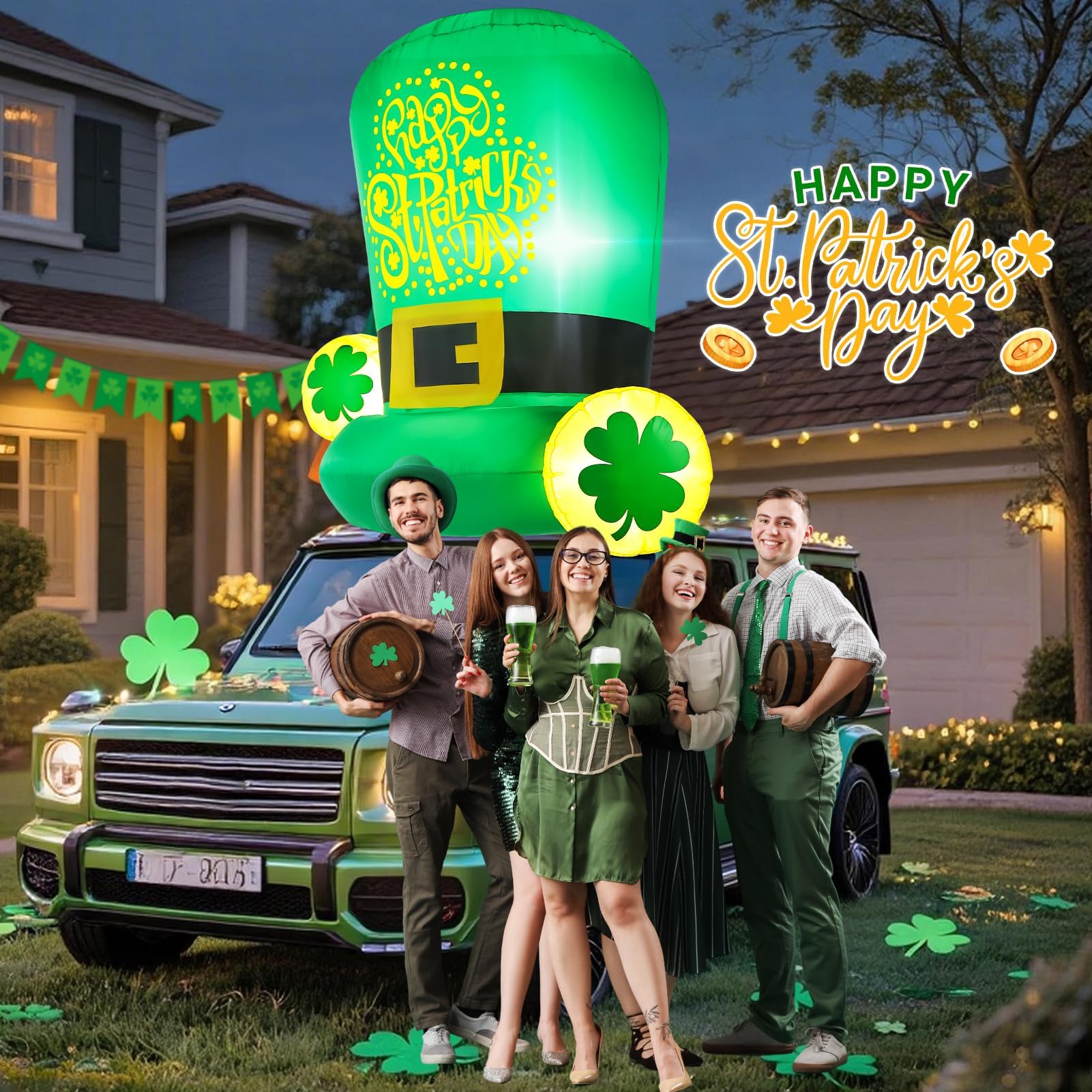 Kofero car roof or yard decoration ideal for festive St. Patrick's Day gatherings