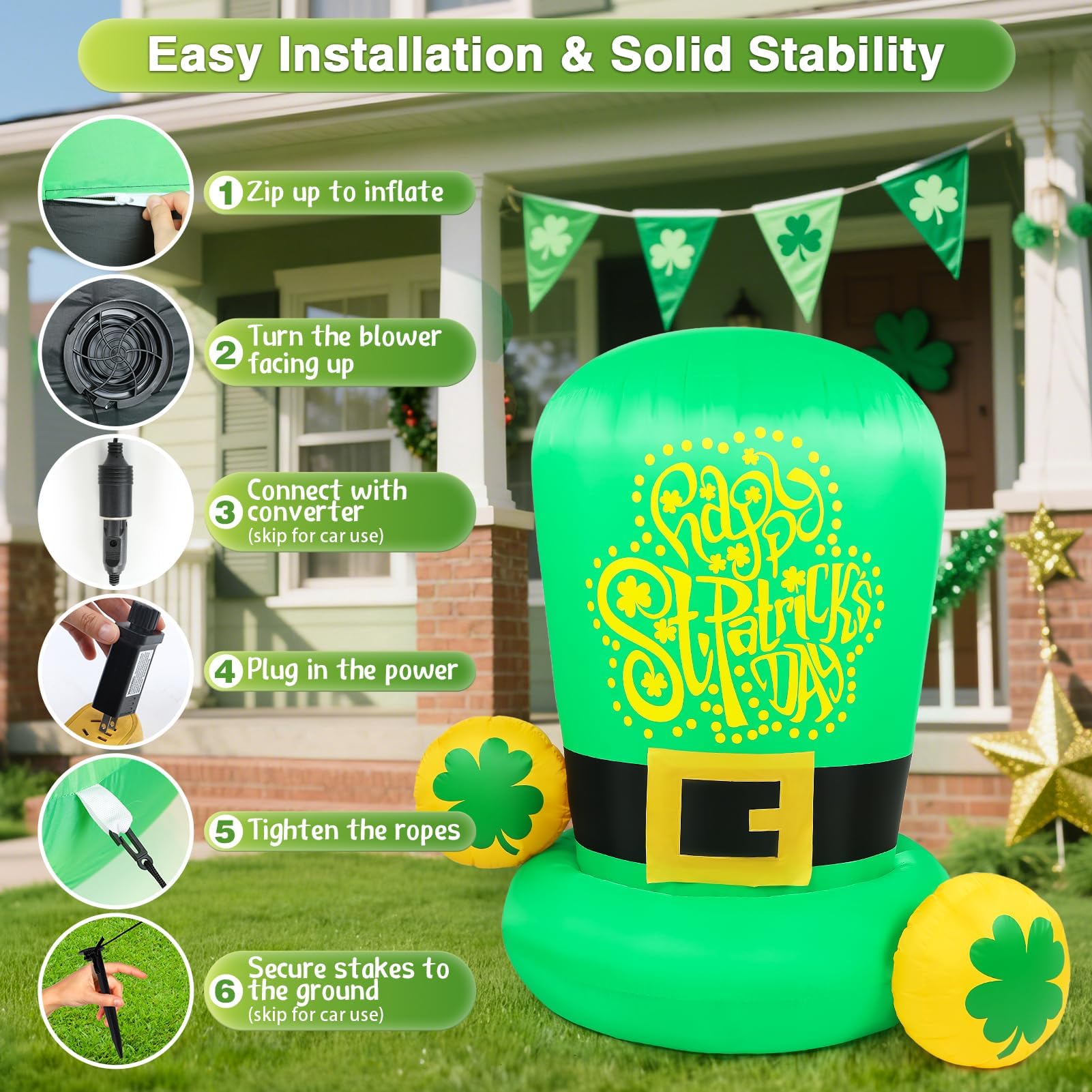 Kofero dual-use decor suitable for rooftop, car, or yard celebrations