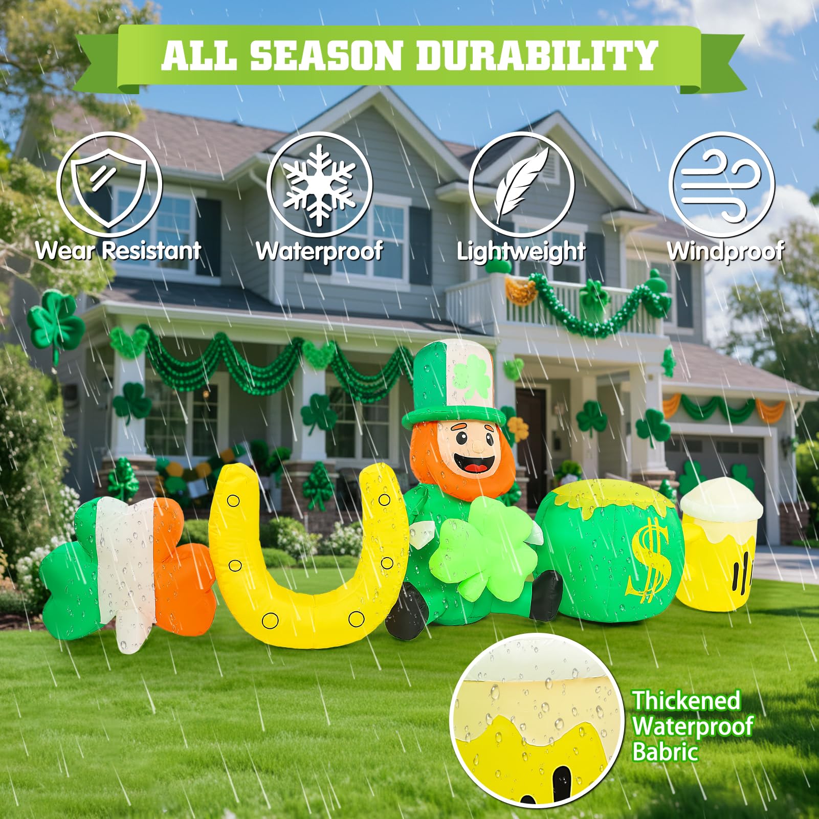 Kofero pot of gold shines with built in lights for night visibility.