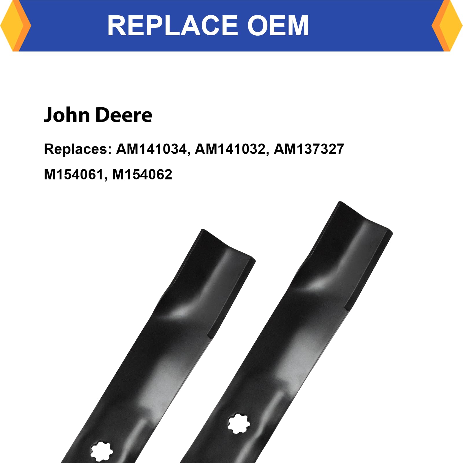 KOFINAM high-lift blades compatible with M154061/M154062 for LT160/LT180 EZtrak use.