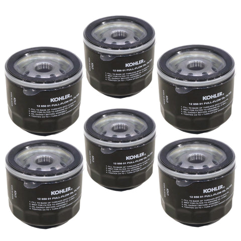 Kohler 12-050-01-S oil filter pack six-pack for convenient maintenance
