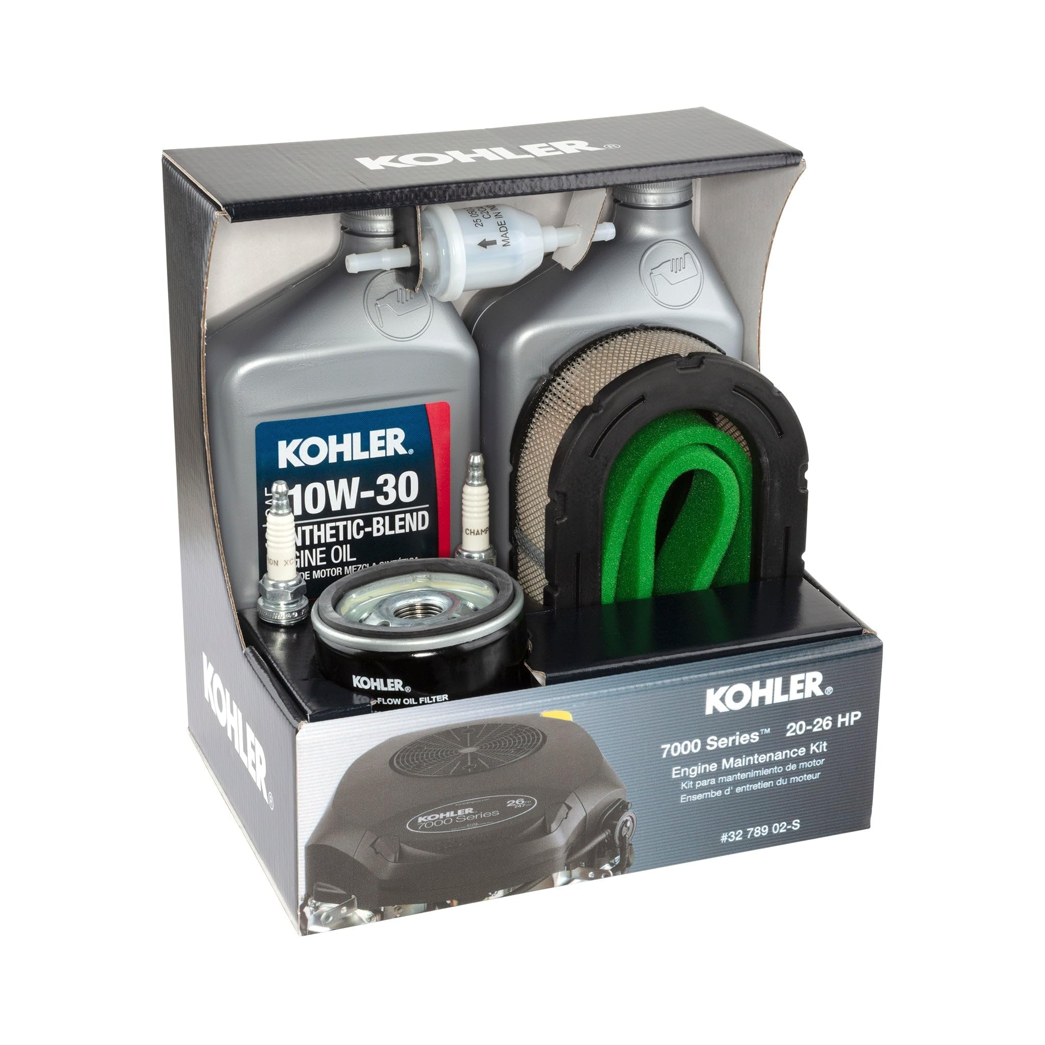 Kohler 7000 series pre-cleaner close-up reducing dirt entry before filtration