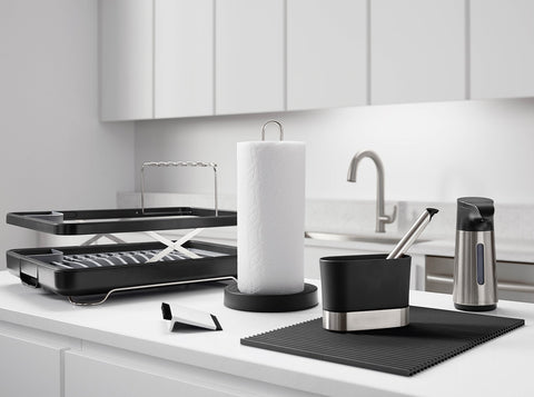 Kohler K-8624-0 hanging hole for easy sink storage.