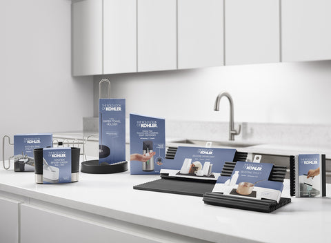 Kohler K-8624-0 stain-resistant surface stays clean after use.
