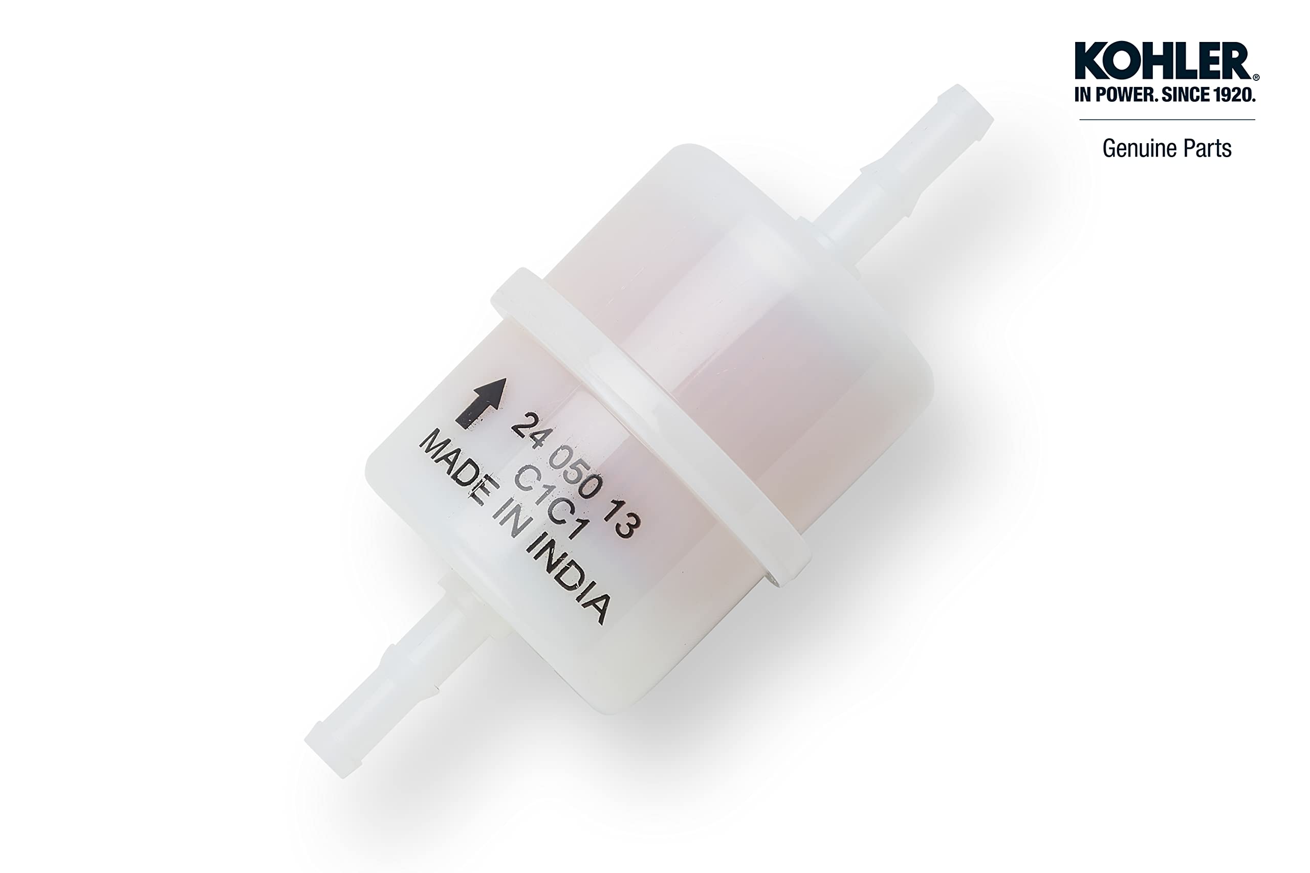 Kohler 10W-30 oil close-up for proper lubrication.