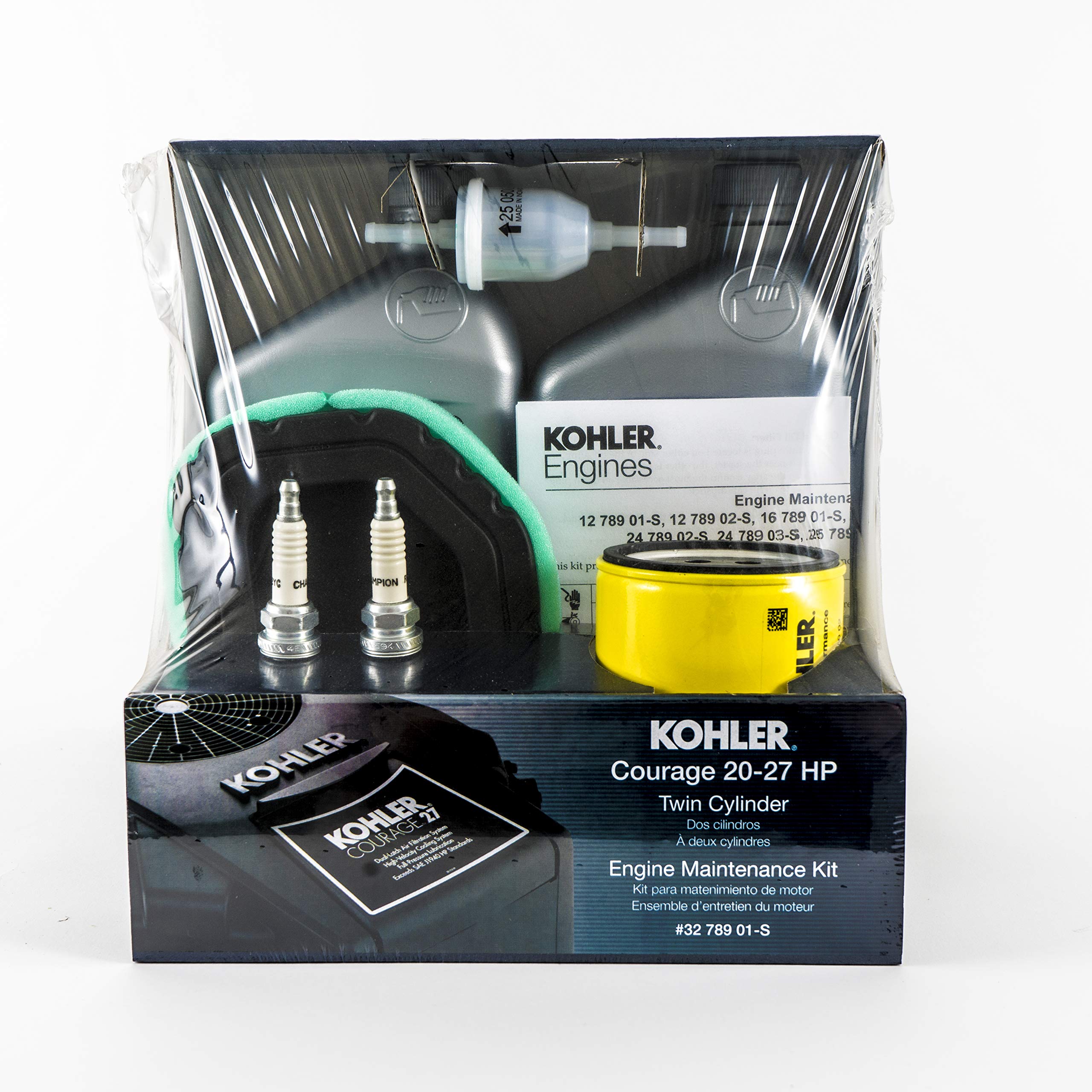 Kohler oil filter close-up, a genuine component for reliable lubrication.