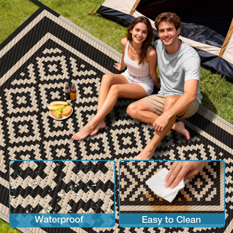 Kohree RV rug UV fade resistant keeps colors bright outdoors