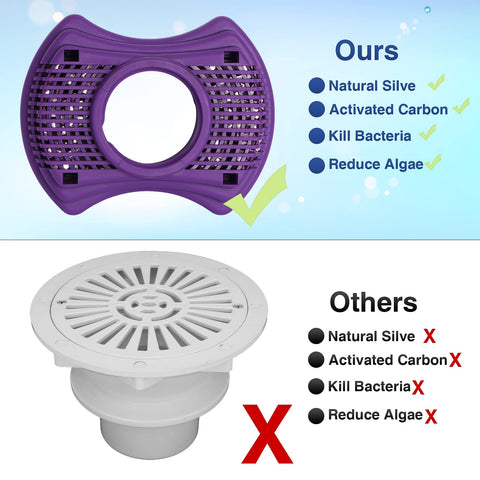 KOIOYA Vision filter dimensions diagram helps ensure proper fit.