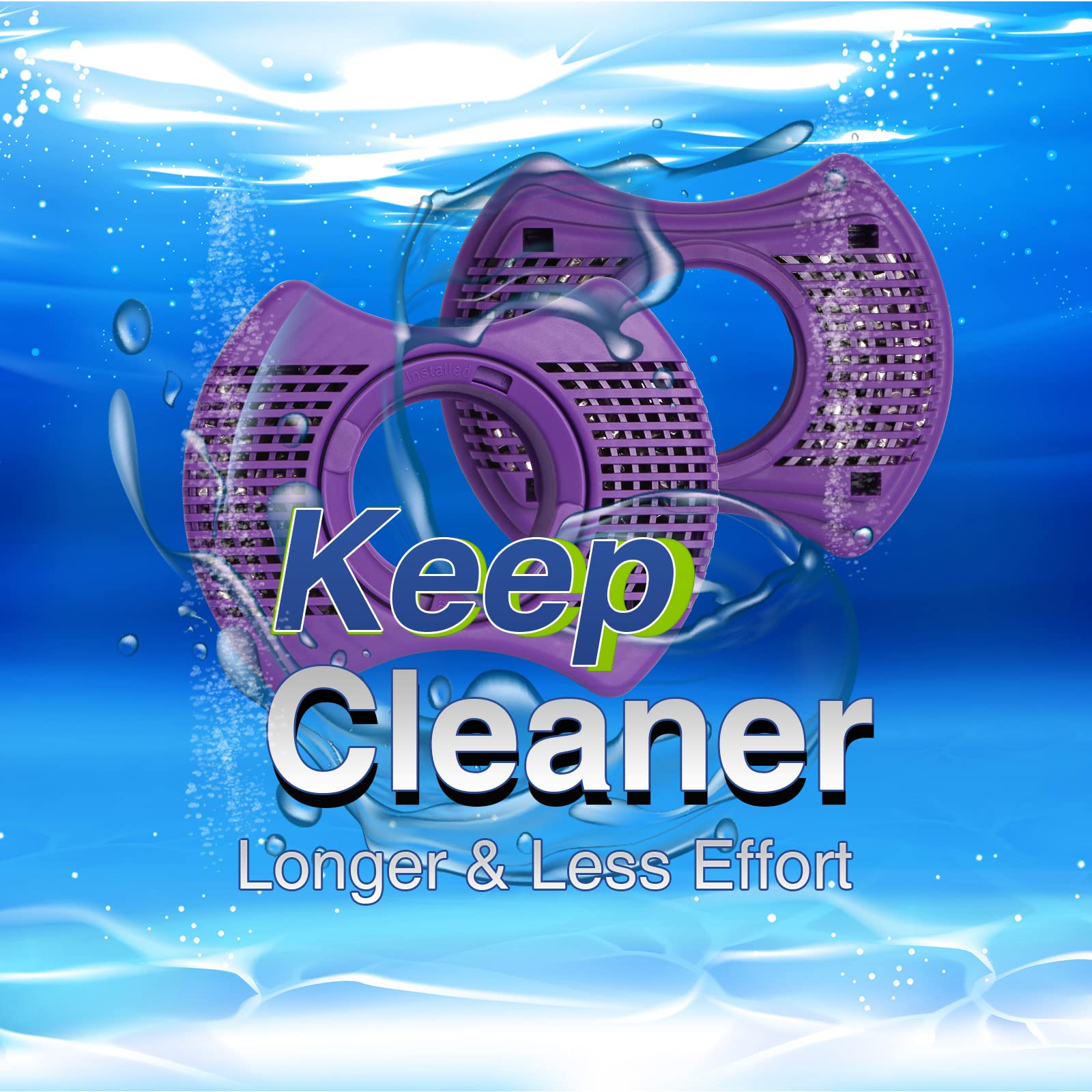 KOIOYA Vision filter installed in a spa enhances water flow.