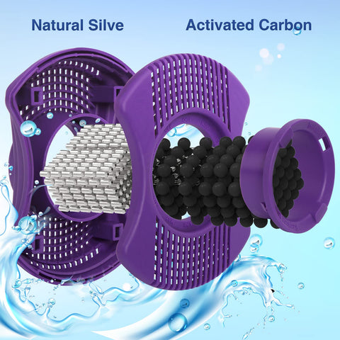KOIOYA Vision filter label shows compatibility with Vision spas.