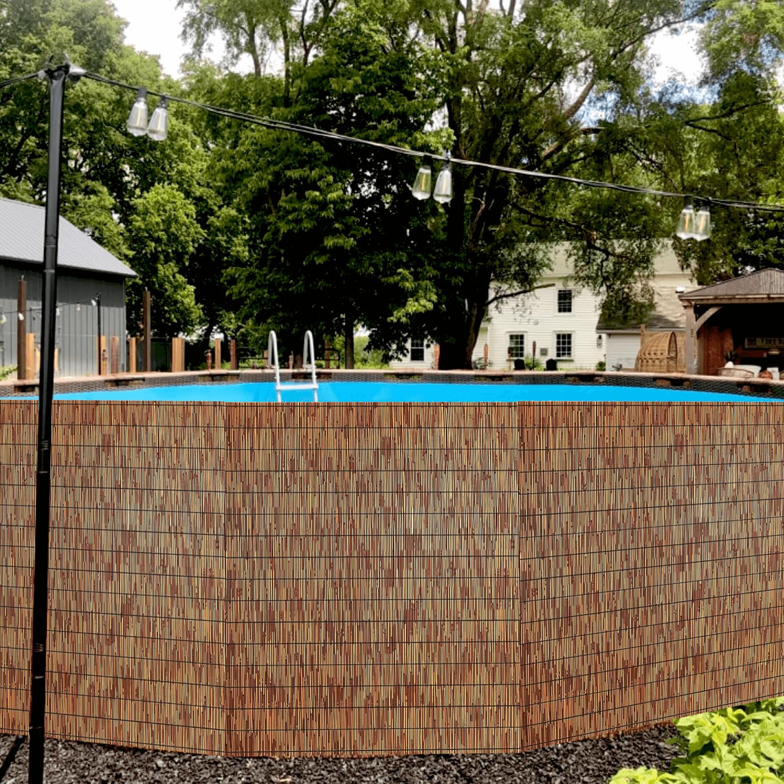 KOIUEYW breathable bamboo screen lets light pass while guarding privacy.