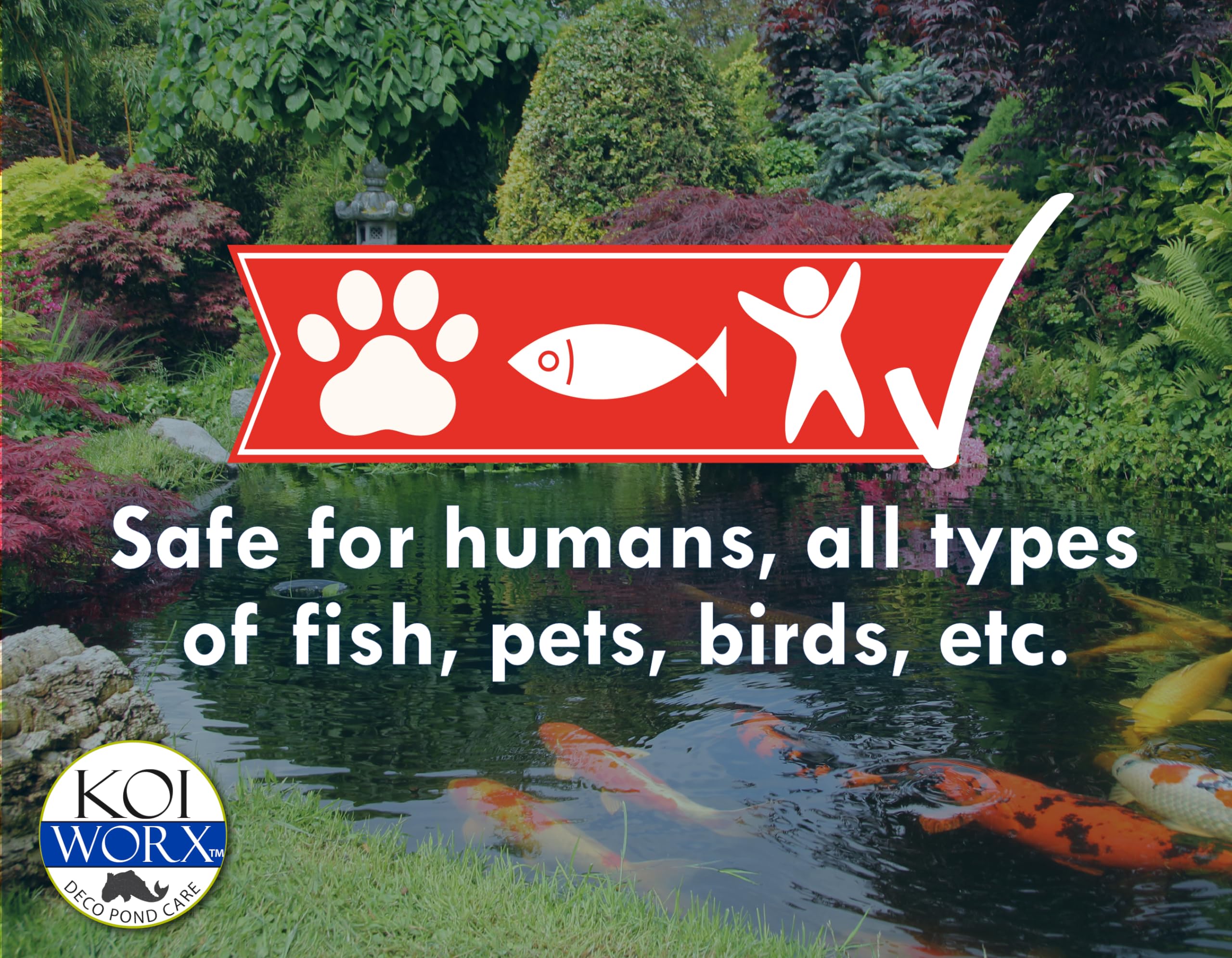 KoiWorx Muck Reducer long-lasting tablets for ongoing pond upkeep.