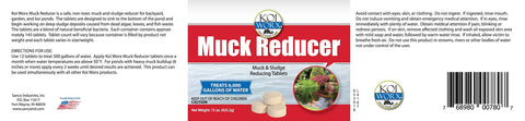 KoiWorx Muck Reducer treats up to 6,000 gallons of water.