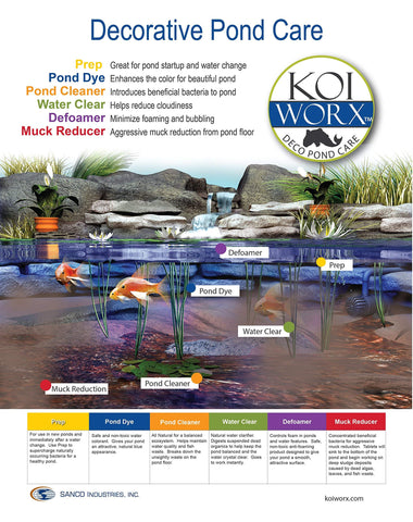 KoiWorx Muck Reducer safe for koi and wildlife when used as directed.