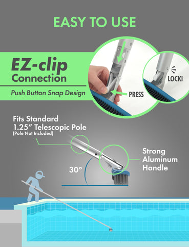 Kokido Kemano brush on wall demonstrates versatile corner and edge cleaning.