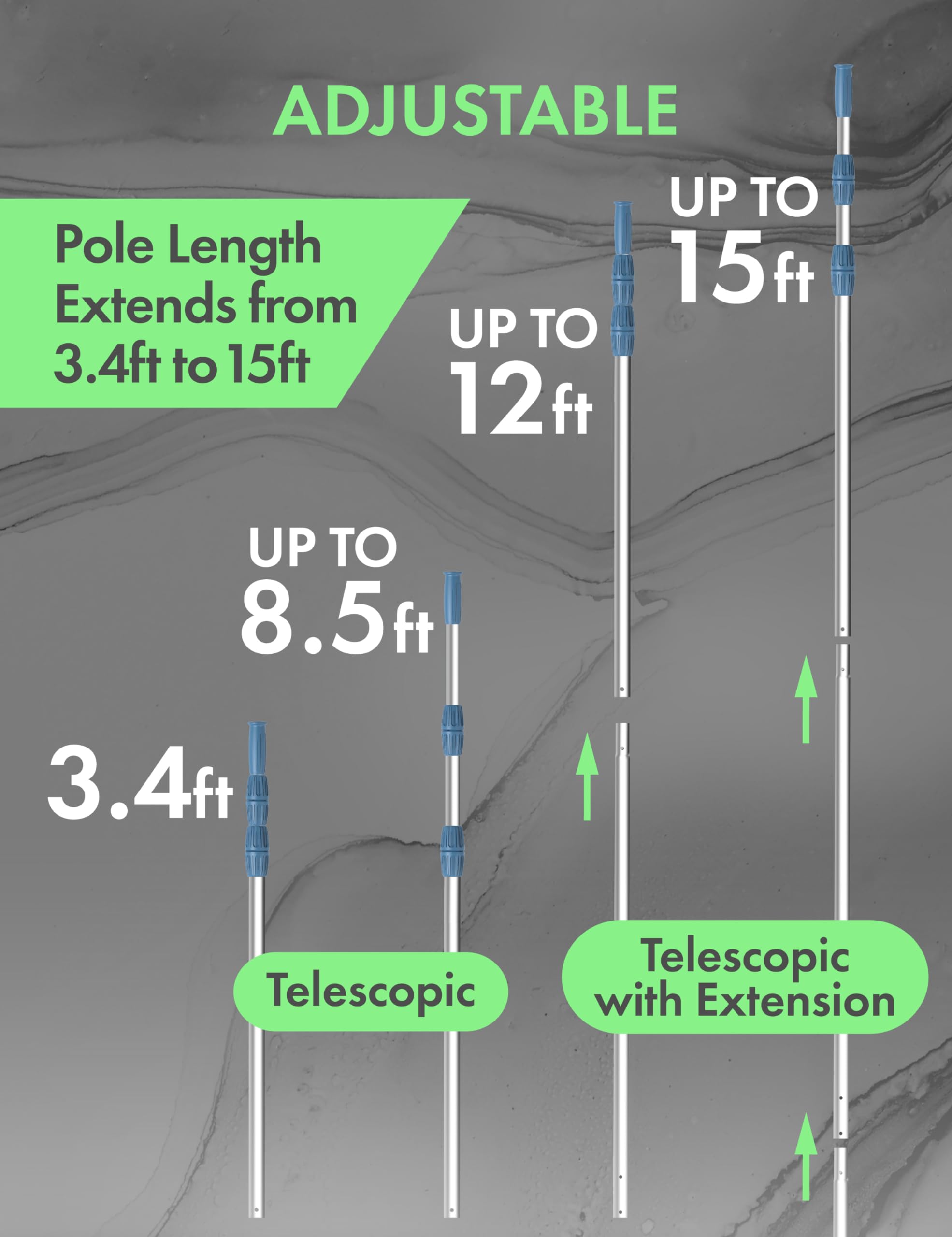Kokido KEMANO twist-lock with anti-slip grip ensures secure adjustments