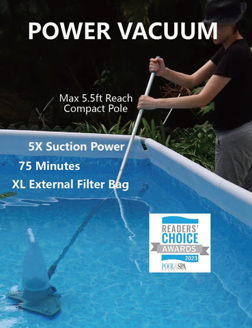 Kokido XV410 Powerblade 30 GPM flow speeds up cleaning