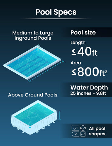 Kokido XV910 compatible with standard telescopic pool poles for reach