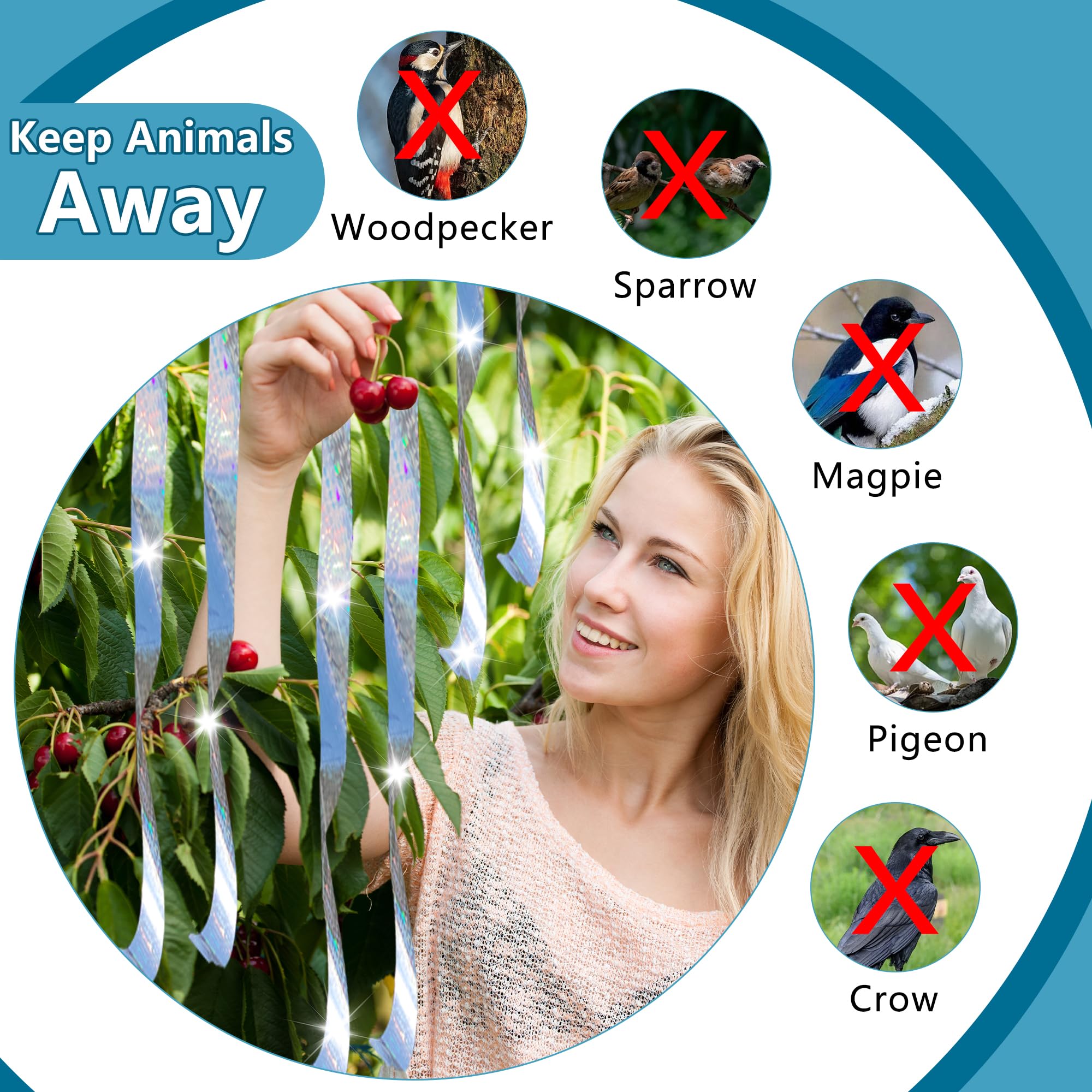 KOKMEYA Bird Scare Device, 2.4 inch diameter for versatile mounting.
