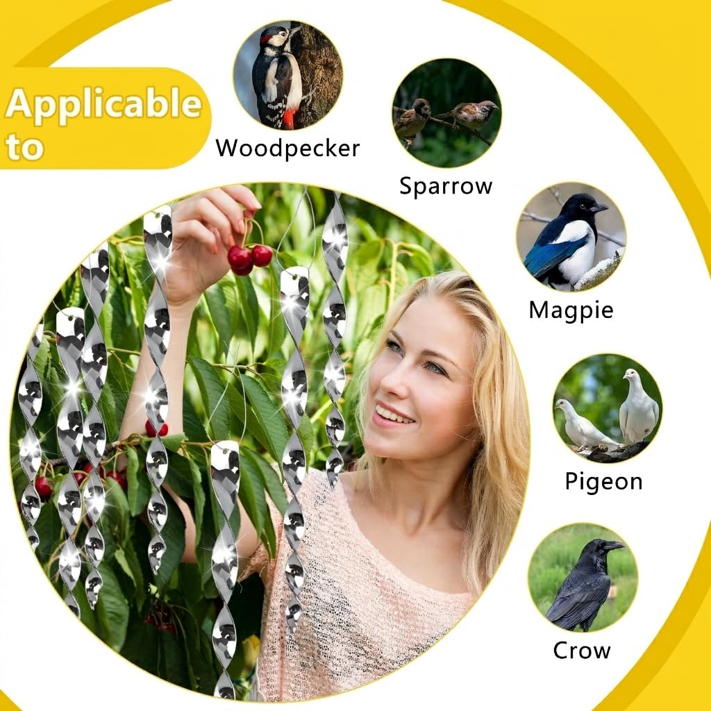 KOKMEYA Bird Scare Rods use heavy-duty plastic for lasting outdoor use.