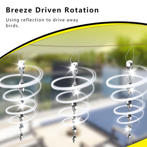 KOKMEYA Bird Scare Rods protect windows from pecking and impacts.