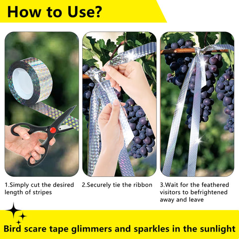 KOKMEYA tape provides decorative shimmer while protecting gardens.
