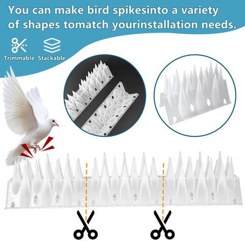 KOKMEYA Bird Spikes come in a 12-pack for broad coverage