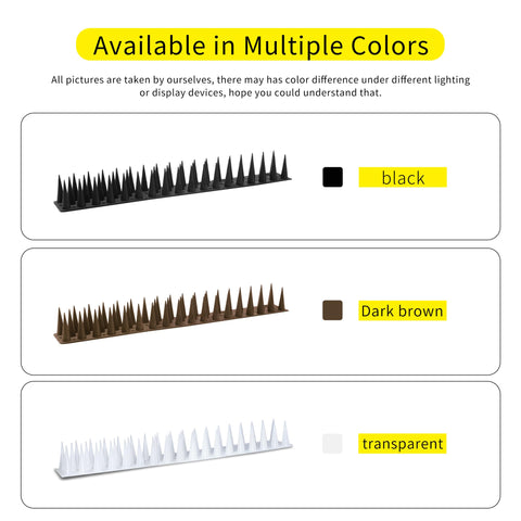 KOKMEYA Bird Spikes help deter unwanted visitors from surfaces.