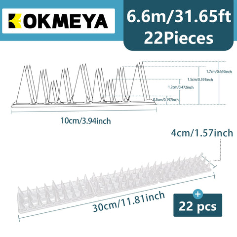 KOKMEYA 22 pack install kit shows easy, flexible mounting for outdoor spaces.
